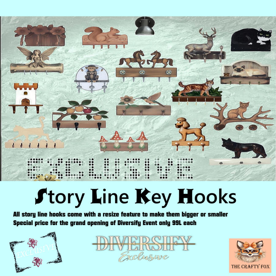 The Crafty Fox Story Line Key Hooks