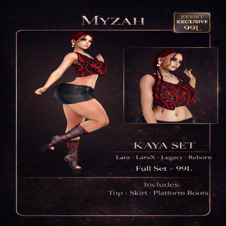 Myzah - Kaya Set - Roses