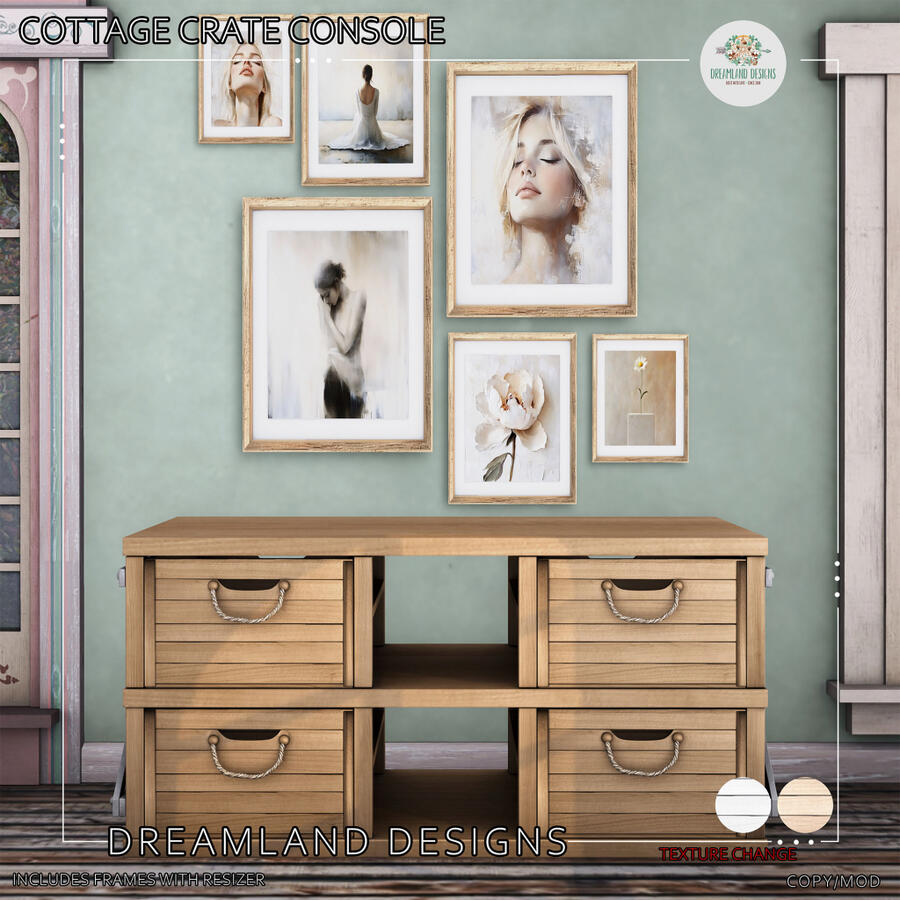 Dreamland Designs Cottage Crate Console