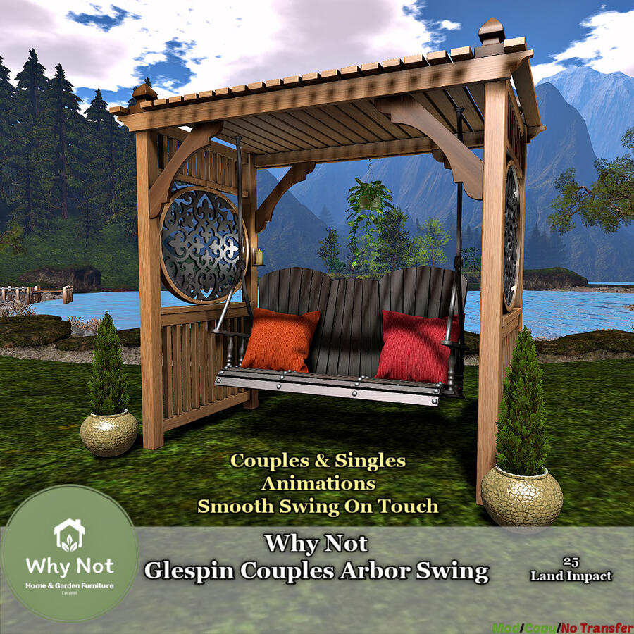 Why Not Glespin Couples Arbor Swing