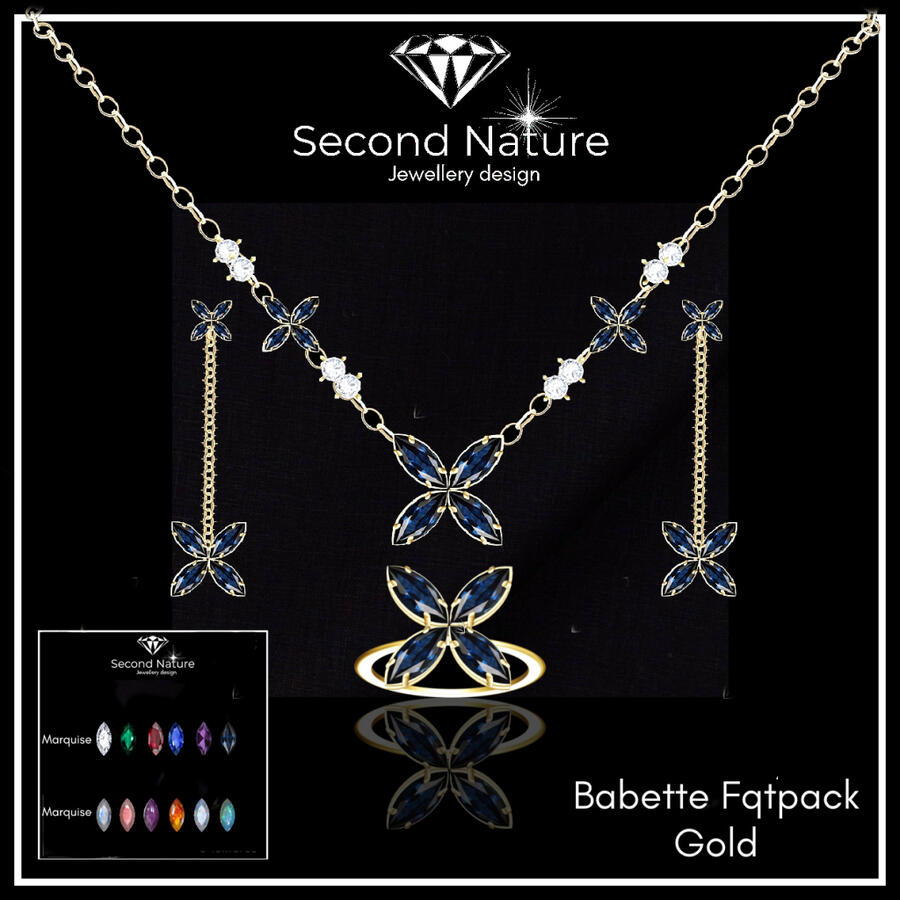 Second Nature Jewellery Design Babette Fatpack Gold